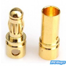 4 pairs 3.5mm Gold Bullet Connector plug Align Trex 450 250 Male Female 3MM